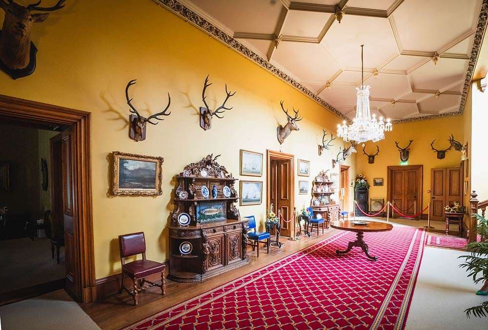 Grand entrance hallway with period features